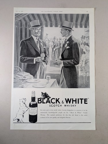 Black and white - white, whisky
