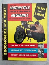 Motorcycle Mechanics Magazine - August 1959 - Ariel Leader, Bond Minicar, 140MPG