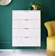White Chest of Drawer with