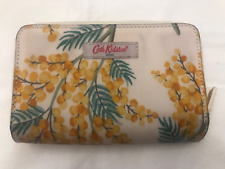 Cath Kidston Purse Wallet Mimosa Pattern Print Folded Zip Around Coated Canvas