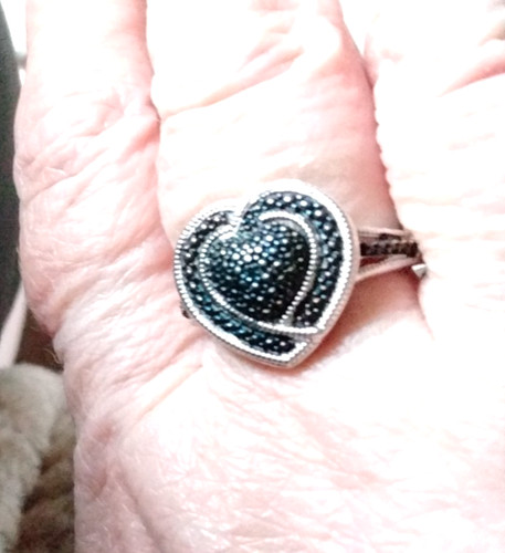 Sterling silver heart shaped - silver,