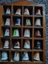 20 mixed thimbles with display