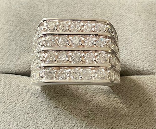 Mens 925 chunky - row, ring