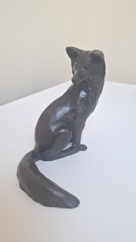 Bronze resin fox - bronze,