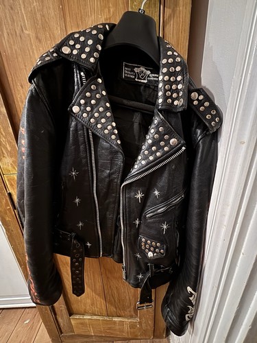 Vintage leather biker heavy - vintage,