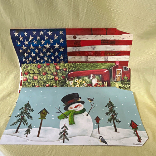 Lot patriotic mailbox - of, 3