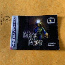 Manic Miner GBA Gameboy Advance ** Manual  Only ** - ZX Spectrum retro Nintendo