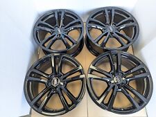 4X BLACK GENUINE AUDI S3 A3 VW GOLF MK 5 6 7 TOURAN CADDY 18" ALLOY WHEELS