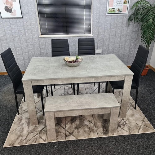 Modern grey dining table - grey,
