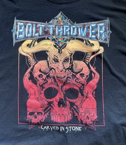 Bolt thrower carved stone - carved, in