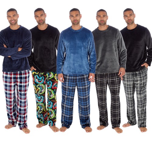 Mens pyjamas set fleece - mens, winter