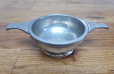 Vintage Scottish Pewter Quaich