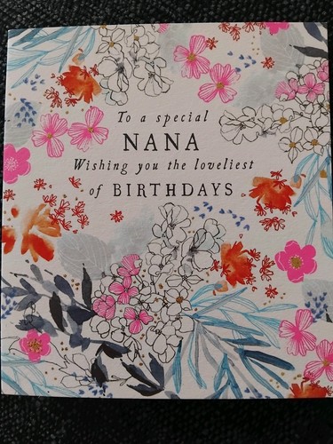 Nana birthday card - birthday,