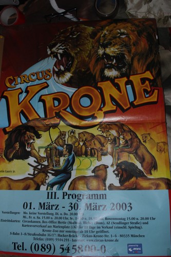 Krone circus poster - poster, cirque