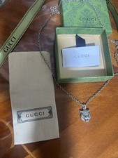 Silver Tiger Gucci Pendant