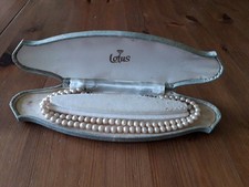 Vintage Lotus Simulated Pearl