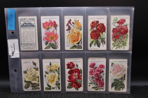 Wills cigarette cards roses - cigarette, a