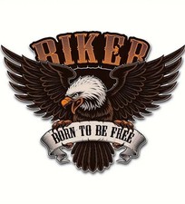 BIKER EAGLE CAR Decal Sticker