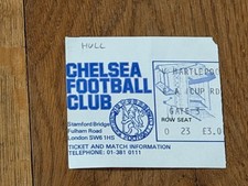 TICKET 1981/82 Chelsea v Hull