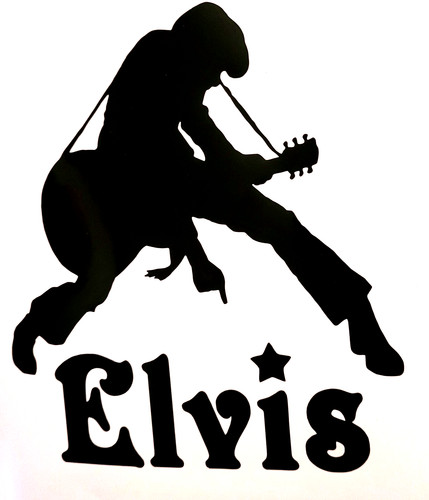 Elvis fan decal vinyl - 1x,