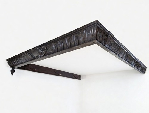Antique c1840 large oak carved - antique,