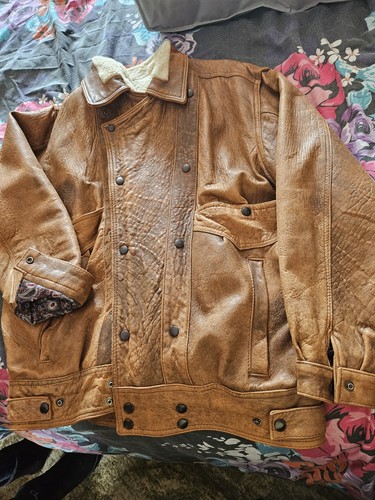 Men leather sheepskin flying - leather,