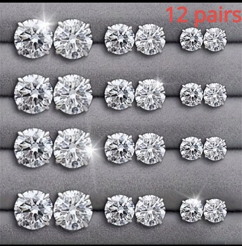 Moissanite diamond earrings - moissanite,