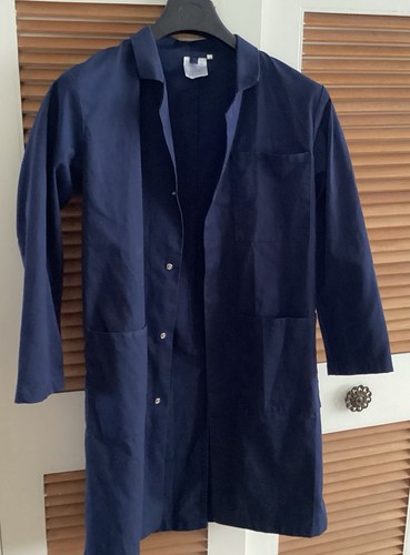 School lab coat dark - lab, blue