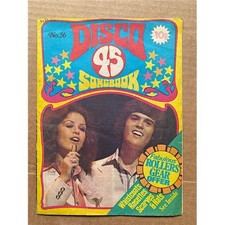 OSMONDS DISCO 45 NO.56 MAGAZINE 1975 - Donny and Marie cover - (small magazine w