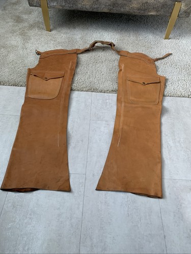 Heavy leather chaps vintage - leather,