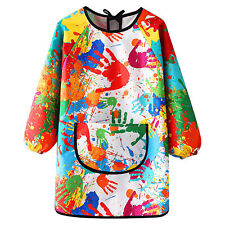 Kids Art Smock DIY Ceramic Cover Up Clothes Mess-proof Apron Waterproof Crafts