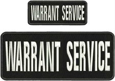 WARRANT SERVICE EMB  patch