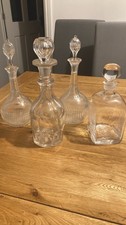 4 x Glass Decanters, Vintage