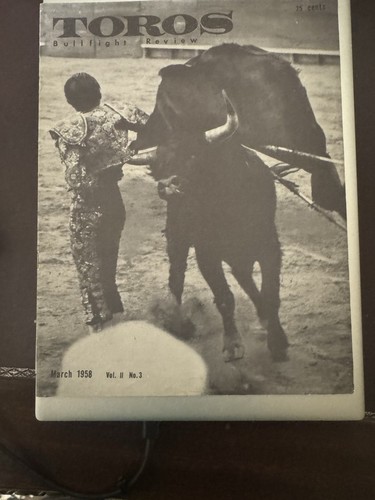 Bullfight program march - program, 1958