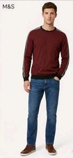 M&S New Mens Crew Neck Jumper