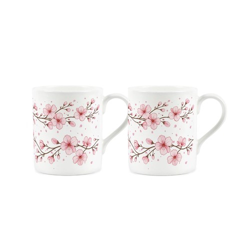 Cherry blossom bone china mugs - blossom,
