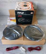 Pyle 6 5" Dual Cone Waterproof Stereo Speaker System Black 150W Peak Power