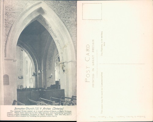 Bampton church interior - bampton,