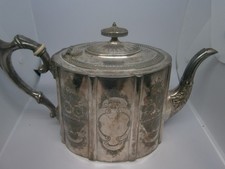 Antique silver plated - antique, teapot