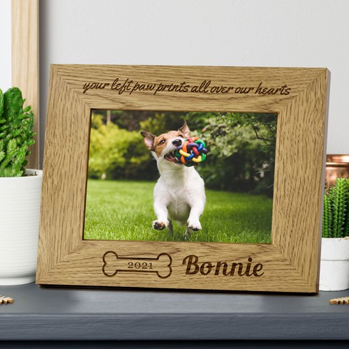 Personalised pet photo frame - personalised,