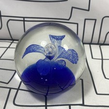 Blue Flower Paperweight  