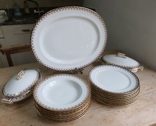 Antique Cauldon Cobalt Blue