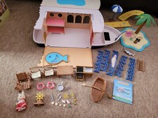 Sylvanian Families Seaside Cruiser House Boat Playset – Collectible Toy Gift 