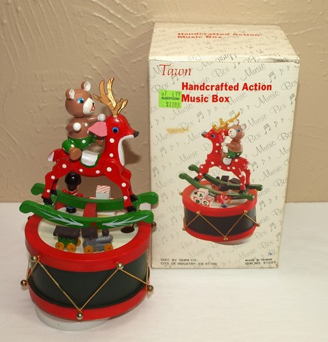 Vtg xmas wooden - vtg,