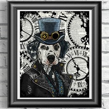 Dog Print Vintage Dictionary