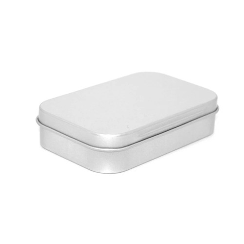 Small metal tin - metal, storage