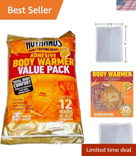 Body warmer with adhesive - body,