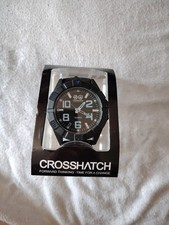 Mens Crosshatch Watch CRS17/B New Battery Fitted Good Condition