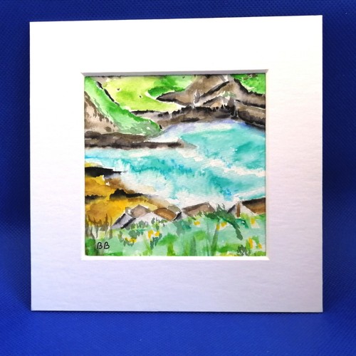 Port isaac watercolour unique - port,