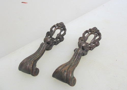 Vintage brass cabinet - vintage, handles